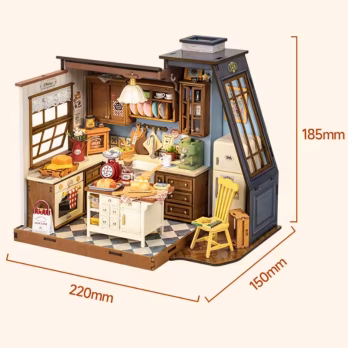Miniature Baking Kitchen DIY House Kit