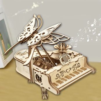 Wooden Piano Music Box Puzzle Kit