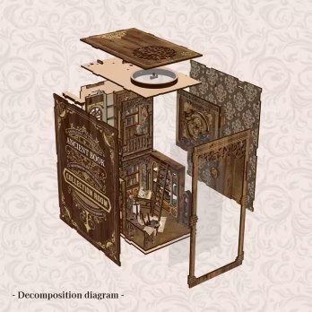Ancient Library Book Nook Ki