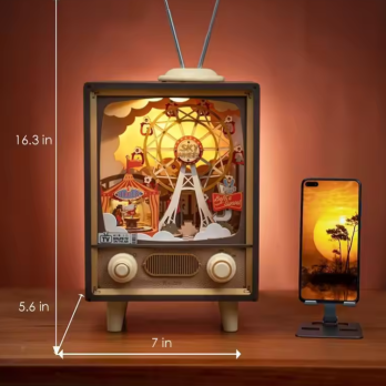Wooden Sunset Carnival Music Box Kit