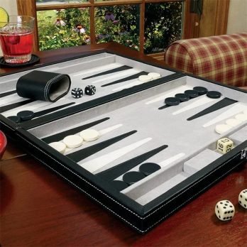 Folding Chess & Backgammon Board Set